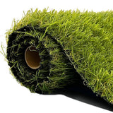 Agfabric 7 ft. x 13 ft. Green Artificial Grass Carpet 1.37 in. Mat for Outdoor Garden Landscape Balcony Dog Grass Rug