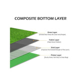 Agfabric 6 ft. x 8 ft. Green Artificial Grass Carpet 1.18 in. Mat for Outdoor Garden Landscape Balcony Dog Grass Rug