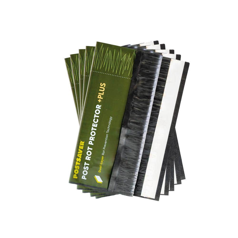 Rot Protector Plus 28 in. H - 4 in. x 4 in. Square or 4.7 in. Round - Fence and Post Protection (5-Pack)