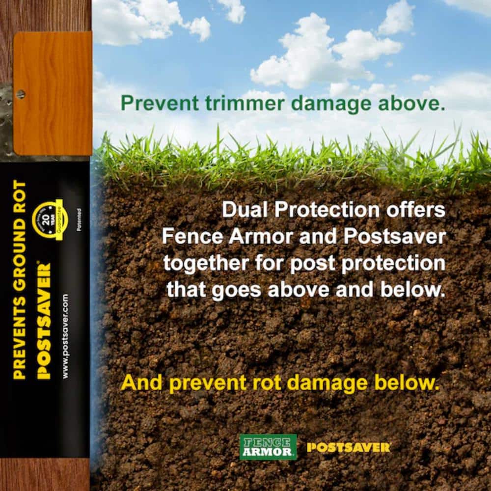 Pro-Sleeve 3 in. x 3 in. or 3.5 in. Dia Rot Protection - Fence and Post Protection (10-Pack)