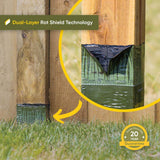 Pro-Sleeve 3 in. x 3 in. or 3.5 in. Dia Rot Protection - Fence and Post Protection (10-Pack)