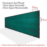 COLOURTREE 4 ft. x 150 ft. Green Privacy Fence Screen HDPE Mesh Windscreen with Reinforced Grommets for Garden Fence (Custom Size)