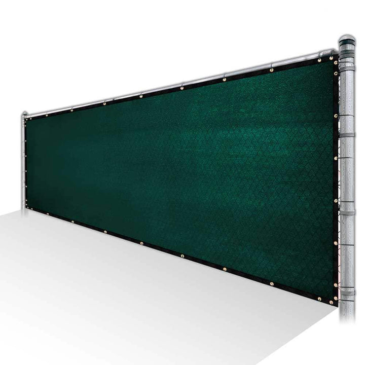 COLOURTREE 4 ft. x 150 ft. Green Privacy Fence Screen HDPE Mesh Windscreen with Reinforced Grommets for Garden Fence (Custom Size)