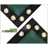 COLOURTREE 4 ft. x 150 ft. Green Privacy Fence Screen HDPE Mesh Windscreen with Reinforced Grommets for Garden Fence (Custom Size)
