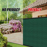 COLOURTREE 5 ft. x 200 ft. Green Privacy Fence Screen HDPE Mesh Windscreen with Reinforced Grommets for Garden Fence (Custom Size)