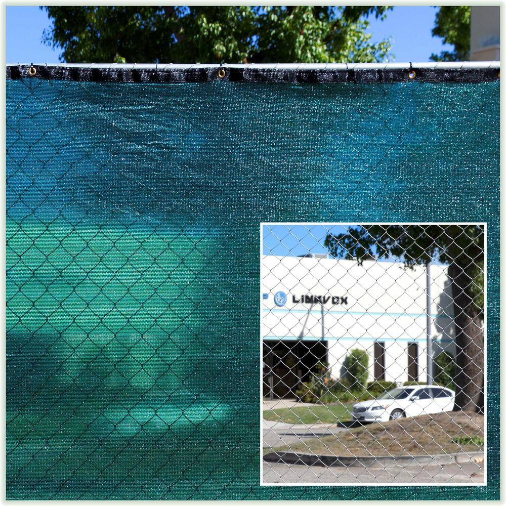 COLOURTREE 5 ft. x 200 ft. Green Privacy Fence Screen HDPE Mesh Windscreen with Reinforced Grommets for Garden Fence (Custom Size)