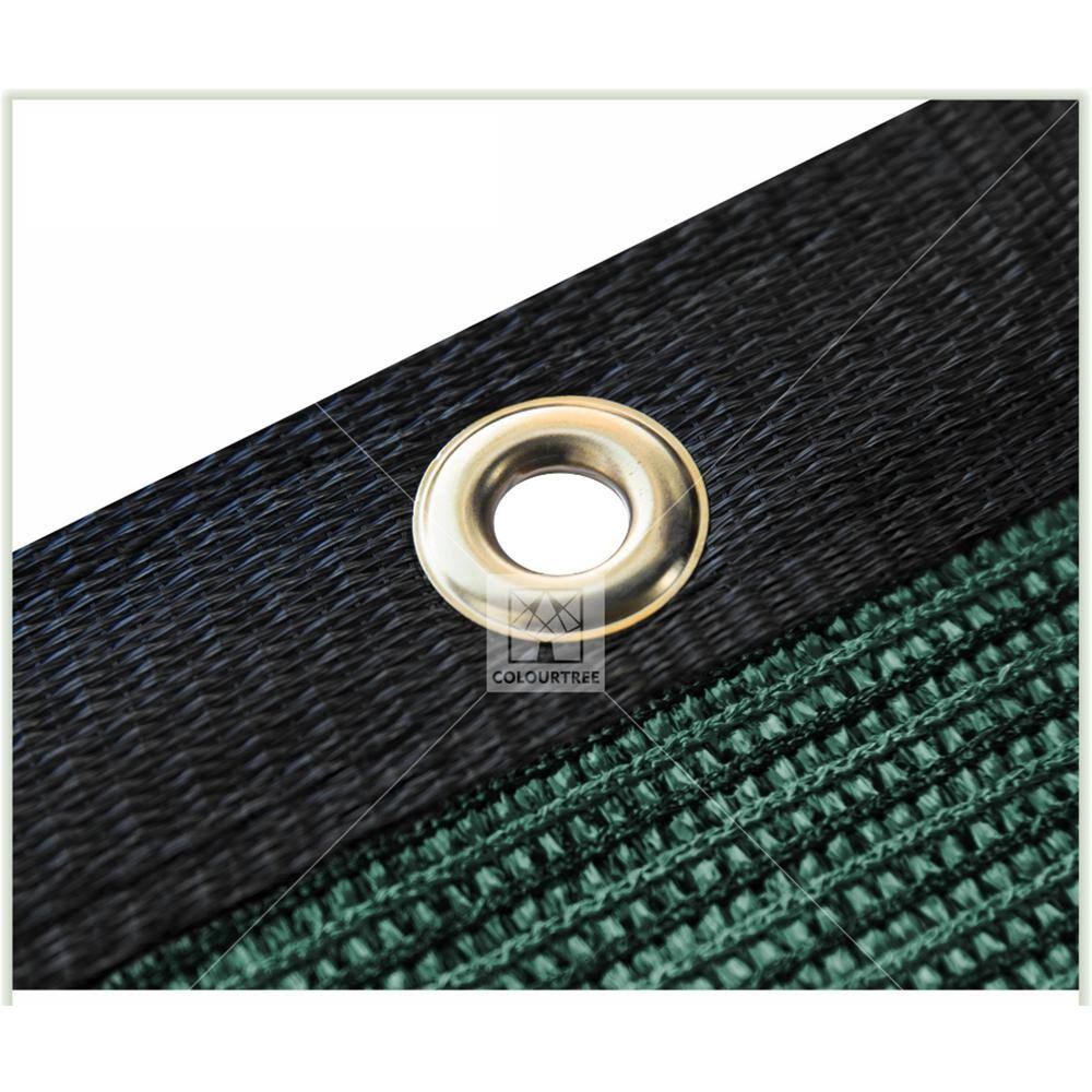 COLOURTREE 5 ft. x 200 ft. Green Privacy Fence Screen HDPE Mesh Windscreen with Reinforced Grommets for Garden Fence (Custom Size)