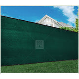COLOURTREE 5 ft. x 25 ft. Green Privacy Fence Screen Mesh Fabric Cover Windscreen with Reinforced Grommets for Garden Fence