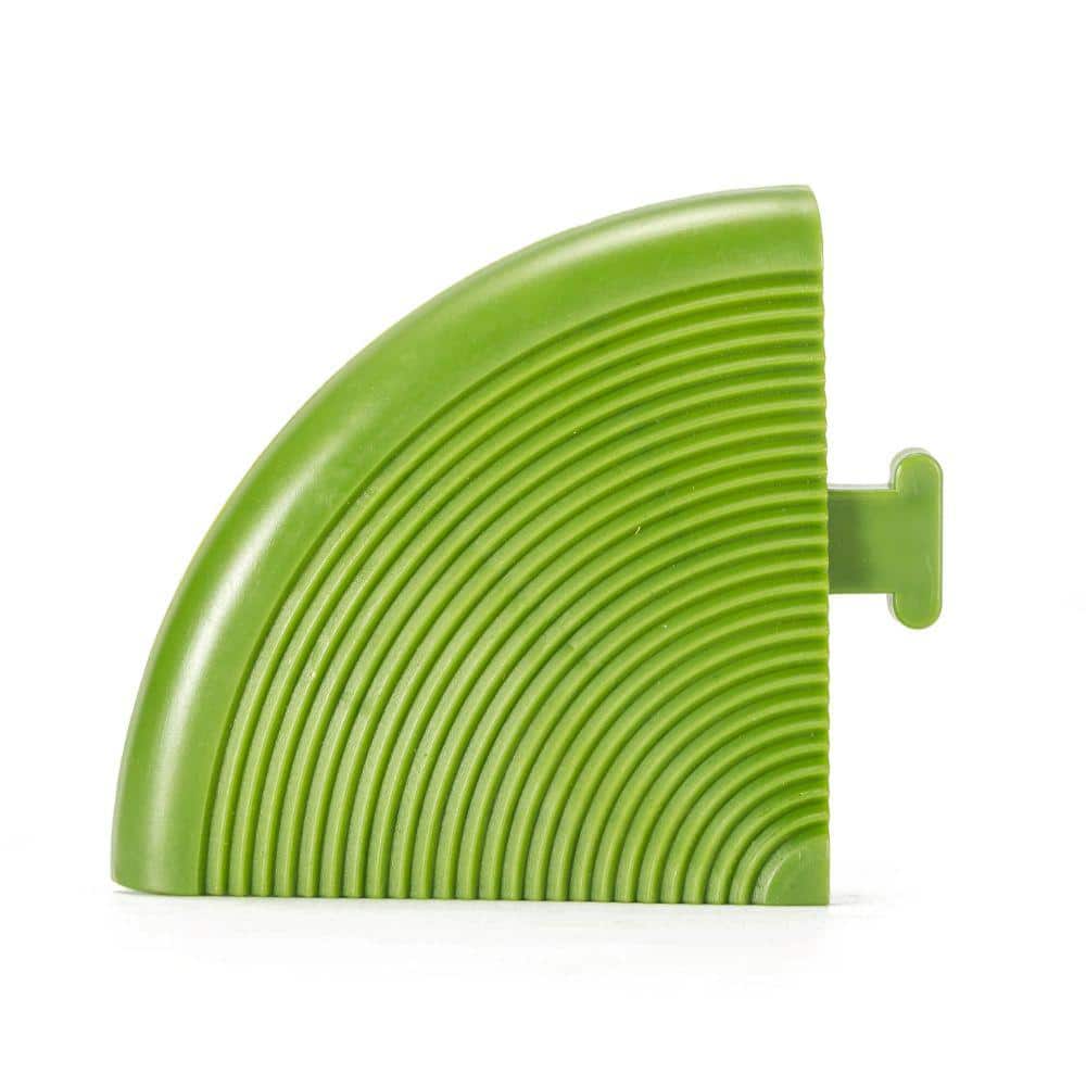 Courtyard Casual PVC Deck Tile Edge Kit 3 in. W x 12 in. L Green with 20 Edge and 4 Corners