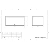 Extreme Tools RX Series 55 in. W x 25 in. D Green Extreme Power Workstation Hutch with Gloss Black Handle and Trim