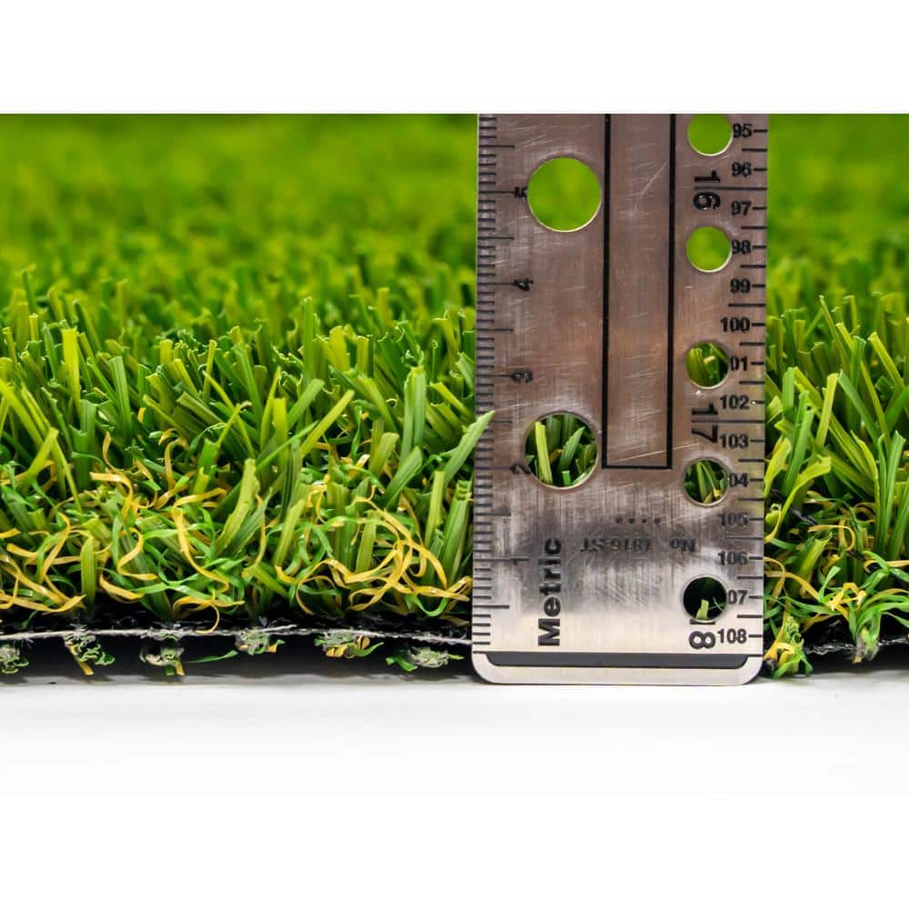 GREENLINE ARTIFICIAL GRASS Classic 54 Fescue 15 ft. Wide x Cut to Length Green Artificial Grass Carpet