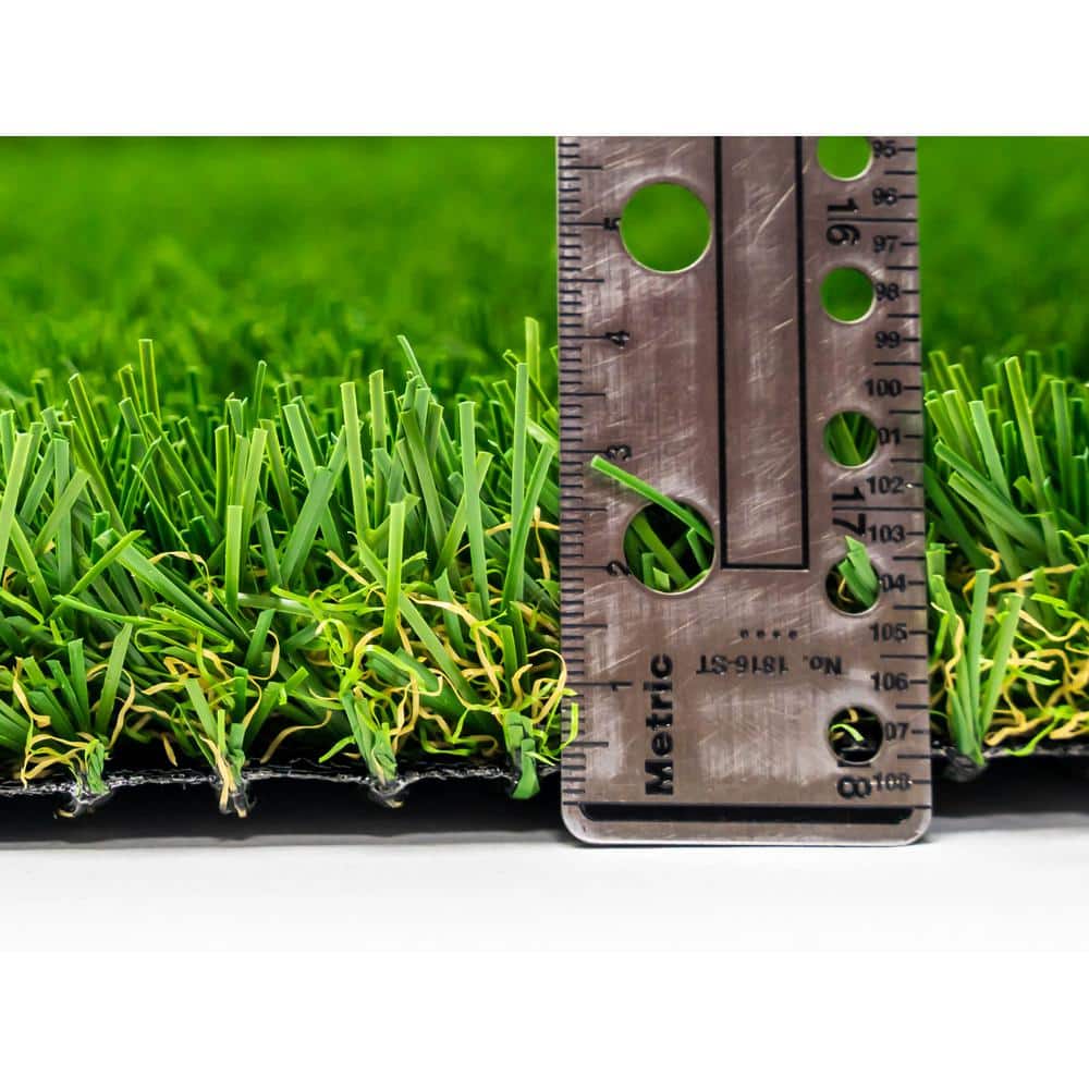 GREENLINE ARTIFICIAL GRASS Jade 15 ft. x 25 ft. Green Artificial Grass Rug