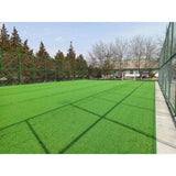 Huluwat 4 ft. x 10 ft. Green Thick Realistic Artificial Grass Rug, 1.38" Pile Height