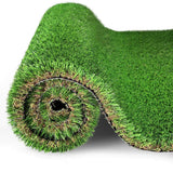 Huluwat 4 ft. x 10 ft. Green Thick Realistic Artificial Grass Rug, 1.38" Pile Height