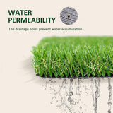 Huluwat 3 ft. x 10 ft. Green Thick Realistic Artificial Grass Rug with Simulated Look and Feel UV Protection 1.25" Pile Height