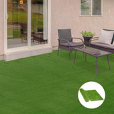 Huluwat 3 ft. x 10 ft. Green Thick Realistic Artificial Grass Rug with Simulated Look and Feel UV Protection 1.25" Pile Height