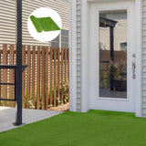 Huluwat 3 ft. x 10 ft. Green Thick Realistic Artificial Grass Rug with Simulated Look and Feel UV Protection 1.25" Pile Height
