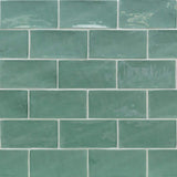 Ivy Hill Tile Catalina Green Lake 3 in. x 6 in. x 8 mm Polished Ceramic Subway Wall Tile (5.38 sq.ft./case)