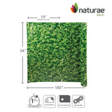 NATURAE DECOR 2.8 ft PRIVACY BALCONY 34" x 180" SCREEN FOLIAGE PRINT