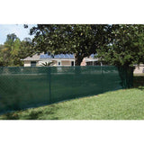 68 in. x 50 ft. Green Mesh Fabric Privacy Fence Screen with Integrated Button Hole