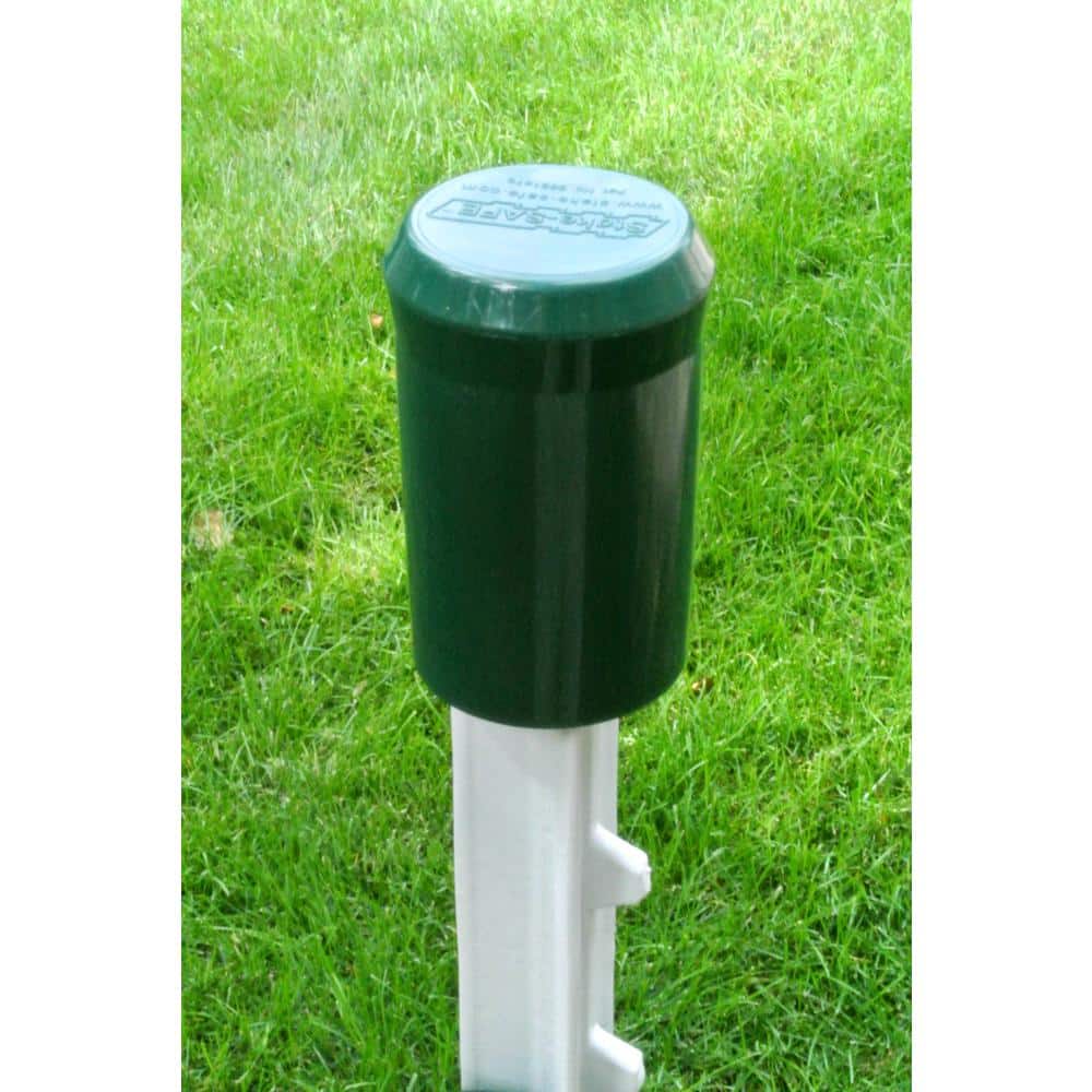 Stake Safe T Posts, Rebar 3-8, Smaller U Posts, Tent Stakes (10 per Bag) Orange Safety Cap