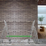 Wellco 1.5 in. x 1.5 in. x 1 in., 1 ft. x 4 ft., Fiberglass Molded Grating Composite for Outdoor Drain Cover Deck Tile in Green