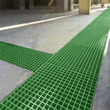 Wellco 1.5 in. x 1.5 in. x 1 in., 1 ft. x 4 ft., Fiberglass Molded Grating Composite for Outdoor Drain Cover Deck Tile in Green