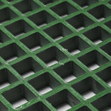 Wellco 1.5 in. x 1.5 in. x 1 in., 1 ft. x 4 ft., Fiberglass Molded Grating Composite for Outdoor Drain Cover Deck Tile in Green