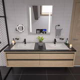 ALFI BRAND 26 in. W x 30 in. H Frameless Recessed or Surface Mount Medicine Cabinet with LED Light and Bluetooth