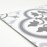 FloorPops Remy Peel and Stick Floor Tiles, 12 in. x 12 in., Grey Pattern, 20 Tiles (20 sq. ft.)