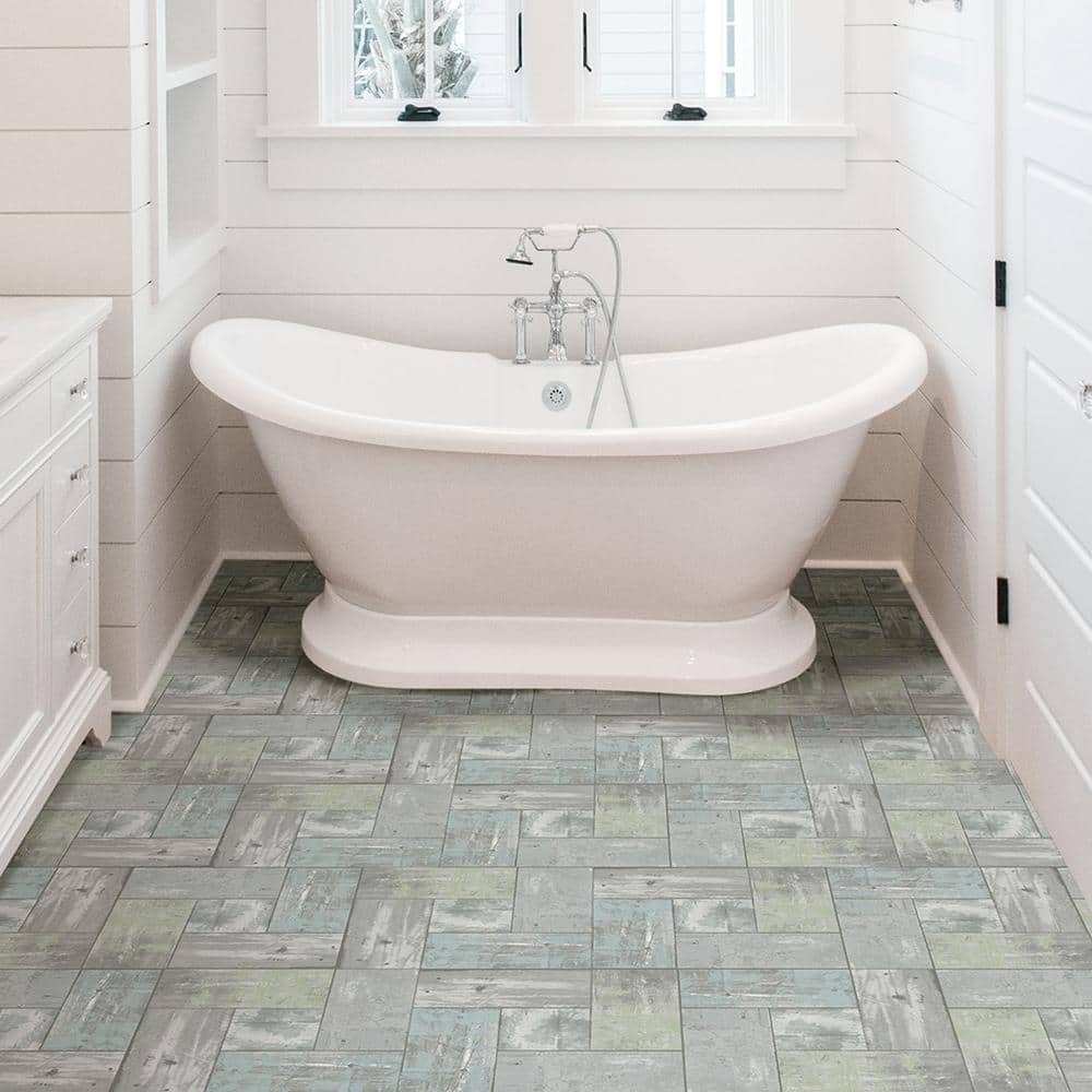 FloorPops Boardwalk 12 in. W x 12 in. L Peel and Stick Floor Vinyl Tiles (20 Tiles, 20 sq. ft. case)
