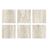 FloorPops Platinum Peel and Stick Vinyl Floor Tiles, Grey Marble Look, 12 in. x 12 in. — 20 Tiles (20 sq. ft./Case)