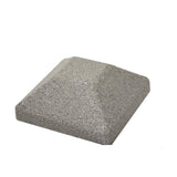 SimTek 5 in. x 5 in. Ecostone/Ashland Square Top Post Cap - Grey/Nantucket Gray