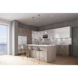 Cambridge Quick Assemble Modern Style, Grey Nordic 12 x 42 in. Wall Kitchen Cabinet (12 in. W x 12 D x 42 in. H)