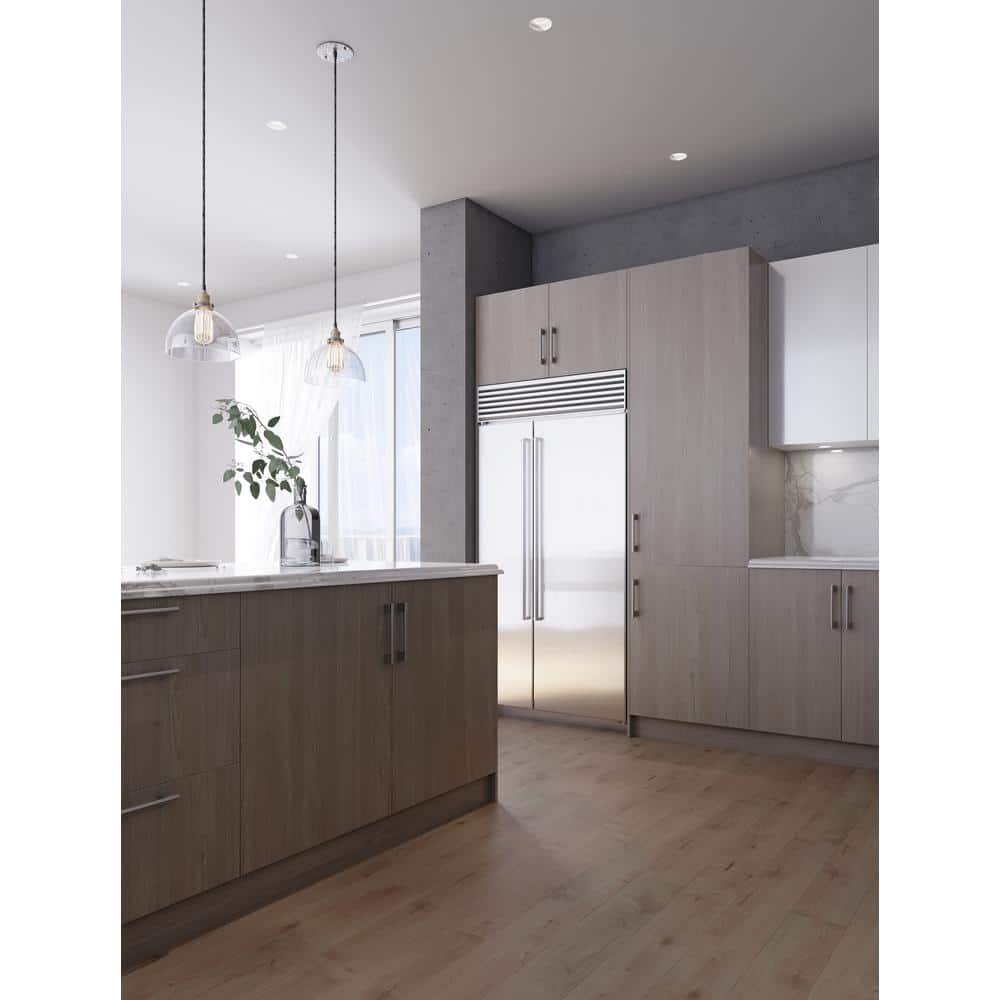 Cambridge Quick Assemble Modern Style, Grey Nordic 9 x 42 in. Wall Kitchen Cabinet (9 in. W x 12 D x 42 in. H)