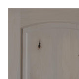Krosswood Doors 36 in. x 80 in. Knotty Alder 2-Panel Right-Hand Inswing Grey Stain Wood Prehung Front Door