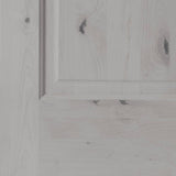 Krosswood Doors 36 in. x 80 in. Knotty Alder 2-Panel Right-Hand Inswing Grey Stain Wood Prehung Front Door