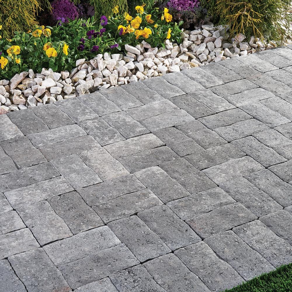 Pavestone Clayton 7 in. L x 3.5 in. W x 1.77 in. H Greystone Concrete Paver (840-Pieces/143 sq. ft./Pallet)