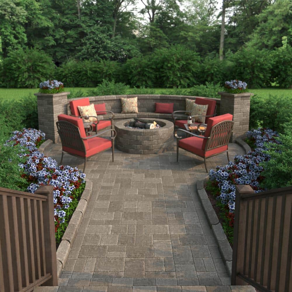 Pavestone RumbleStone Rec 10.5 in. x 7 in. x 1.75 in. Greystone Concrete Paver (192 Pcs. / 98 Sq. ft. / Pallet)
