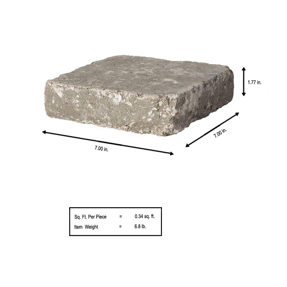 Pavestone PAPER SAMPLE - 7 in. x 7 in. Greystone Concrete Paver (1 Piece)