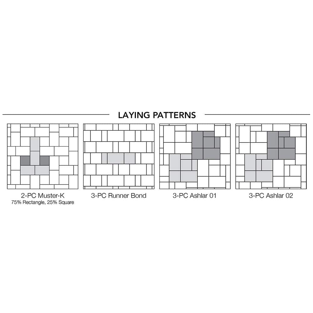 Pavestone Paper Sample Only of RumbleStone 3.5 in. x 7 in. Greystone Concrete Mini Wall Block (1-Piece)