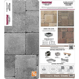 Pavestone Paper Sample Only of RumbleStone 3.5 in. x 7 in. Greystone Concrete Mini Wall Block (1-Piece)