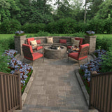 Pavestone Paper Sample Only of RumbleStone 3.5 in. x 7 in. Greystone Concrete Mini Wall Block (1-Piece)