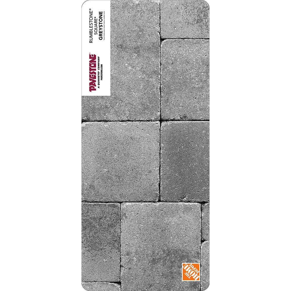 Pavestone Paper Sample Only of RumbleStone 3.5 in. x 7 in. Greystone Concrete Mini Wall Block (1-Piece)