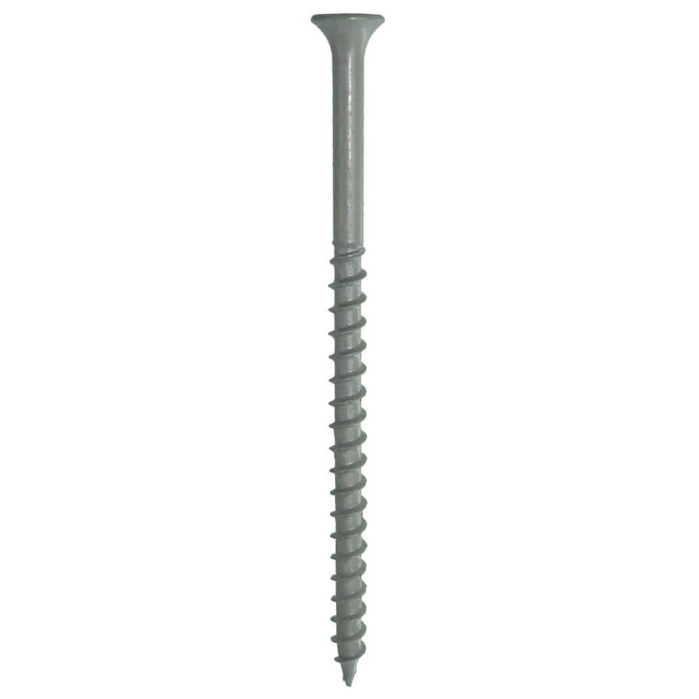 Grip-Rite #10 x 3-1/2 in. #2 Phillips Bugle Head Coarse Thread Coated Exterior Screws 1lb. Box