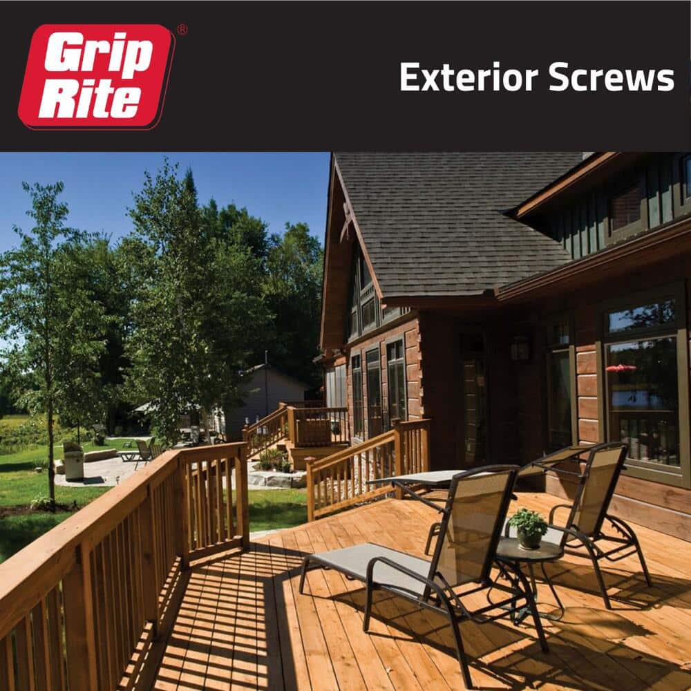 Grip-Rite #9 x 3 in. #2 Phillips Bugle Head Coarse Thread Sharp Point Coated Exterior Screw 1 lb. Box
