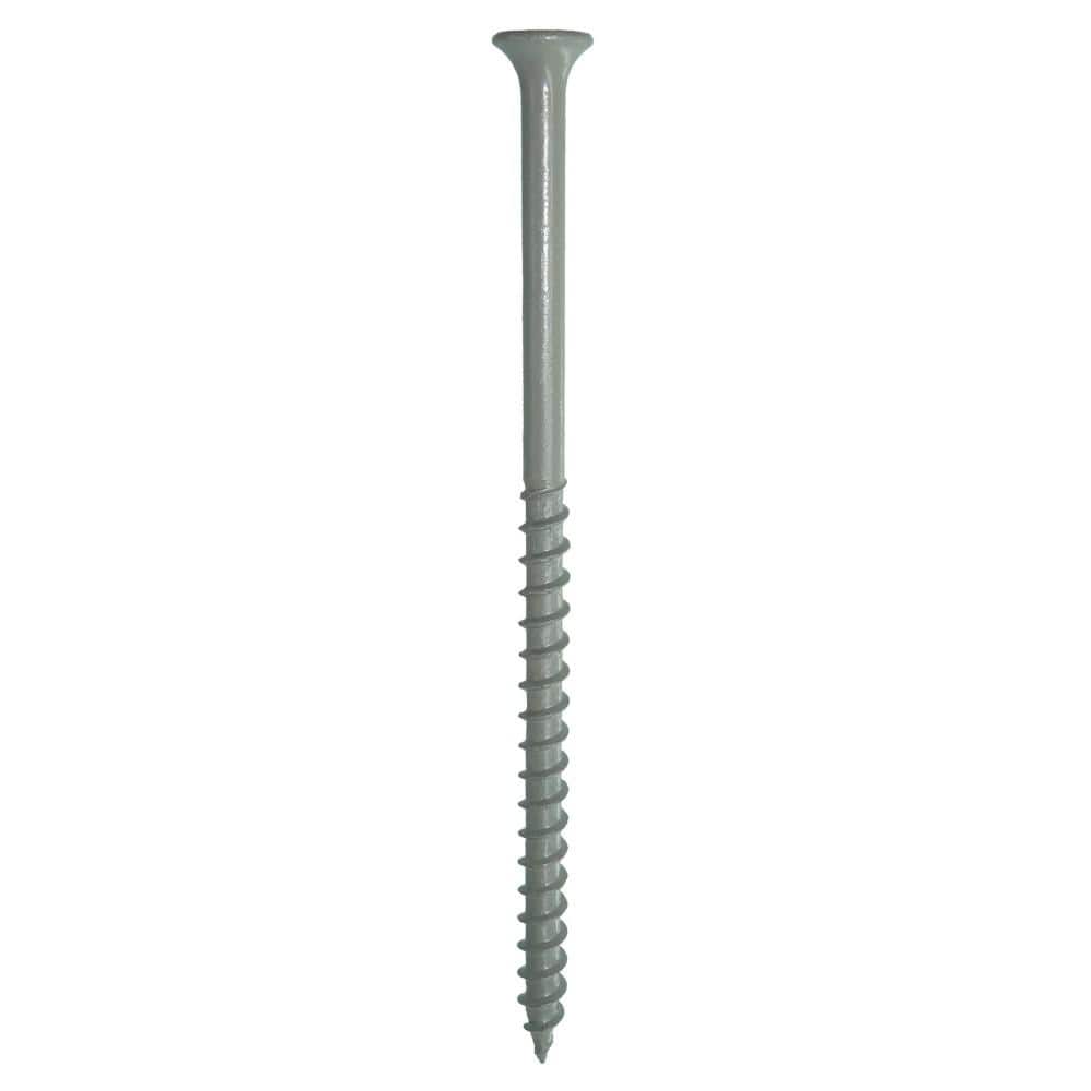 Grip-Rite #10 x 4 in. #2 Phillips Bugle Head Coarse Thread Coated Exterior Screws 1 lb. Box