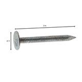 Grip-Rite 2 in. x 11-Gauge Electro-Galvanized Roofing Nails, 5 lb Box