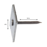 3/4 in. Square Head Cap Nails, 50 lb Box