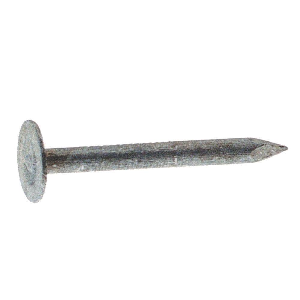Grip-Rite 3 in. Electro-Galvanized Roofing Nails, Smooth Shank, 5 lb Box